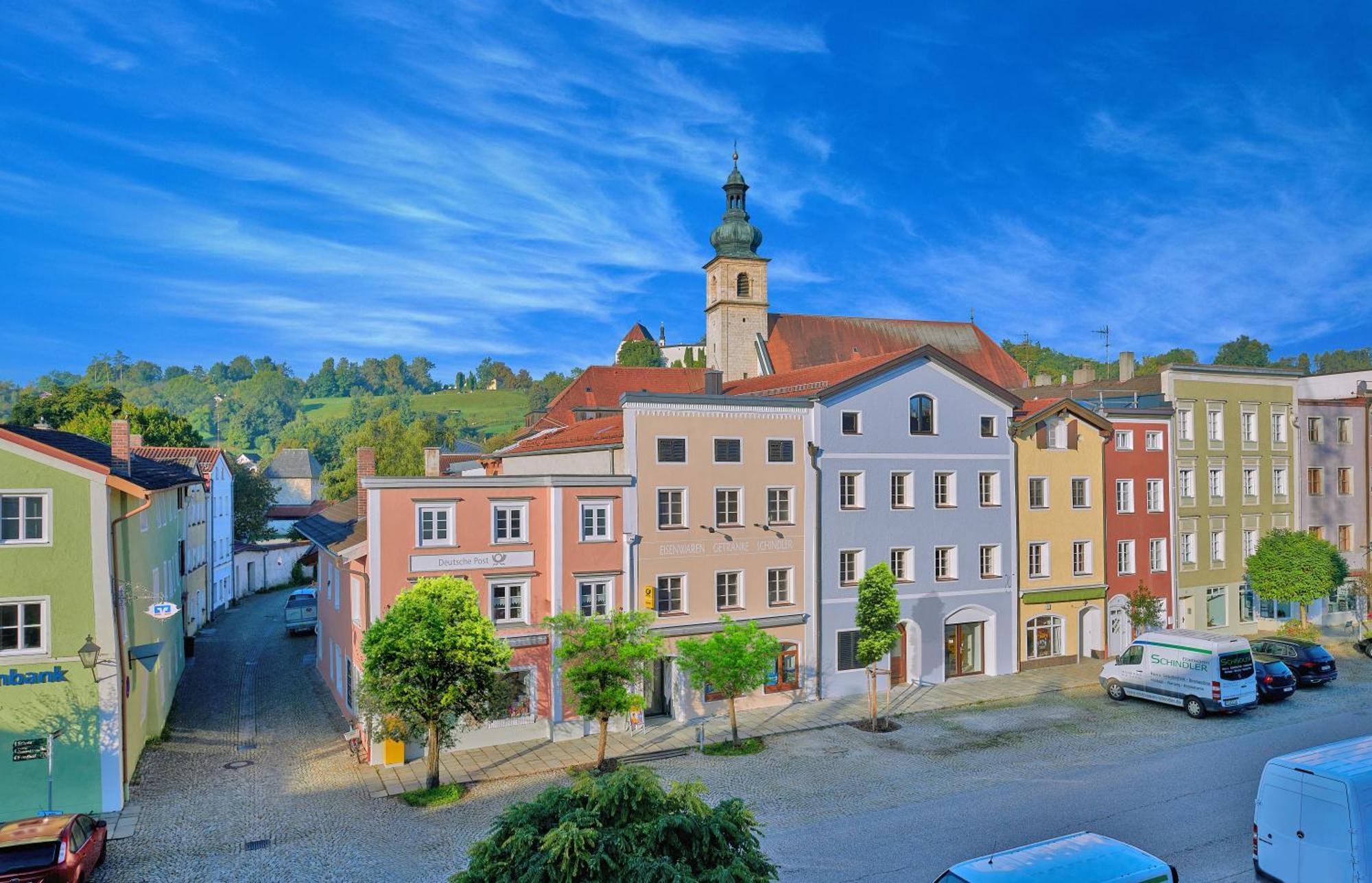 Ferienwohnung Stadtplatz 28 Tittmoning Burghausen Salzburg Familie Esterno foto
